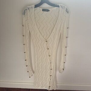 Retrofete Dress White Gold XS